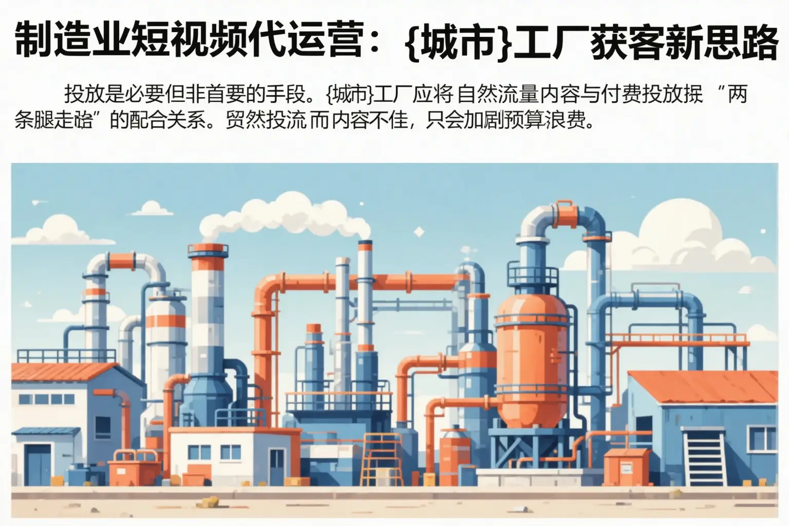 制造业短视频代运营:四川工厂获客新思路