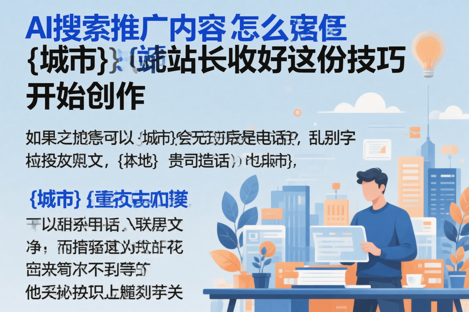 AI搜索推广内容怎么写?四川站长收好这份技巧