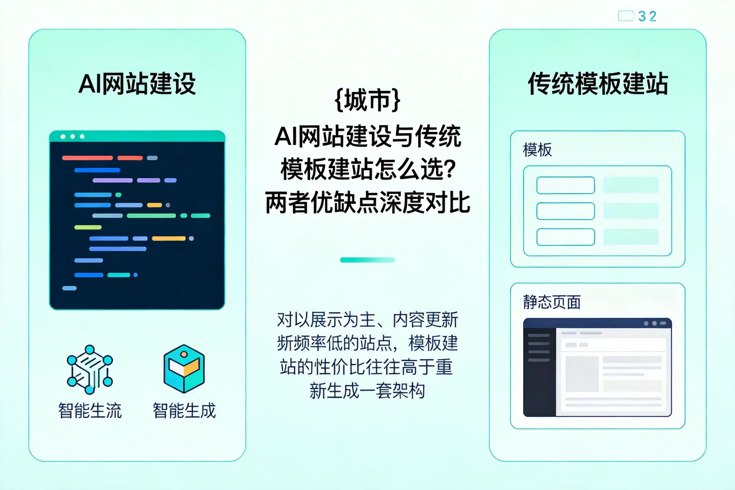 四川AI网站建设与传统模板建站怎么选?两者优缺点深度对比