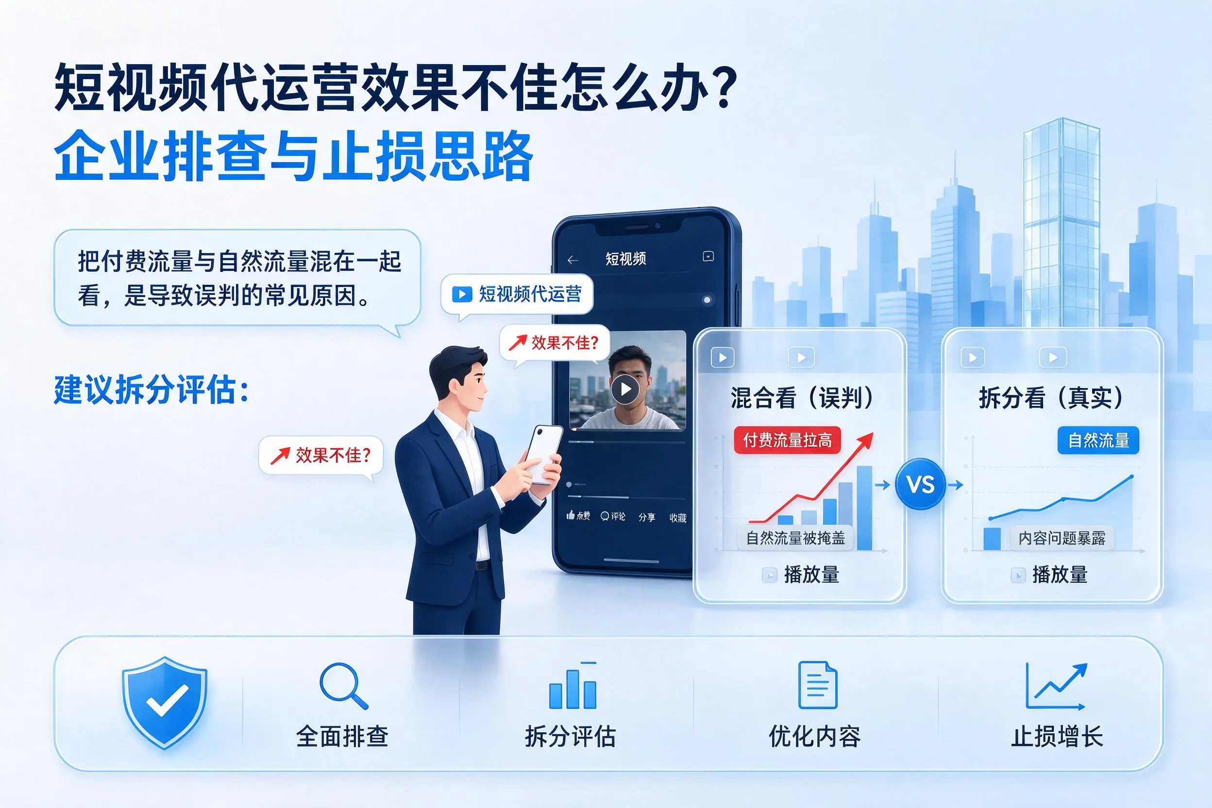 短视频代运营效果不佳怎么办?四川企业排查与止损思路