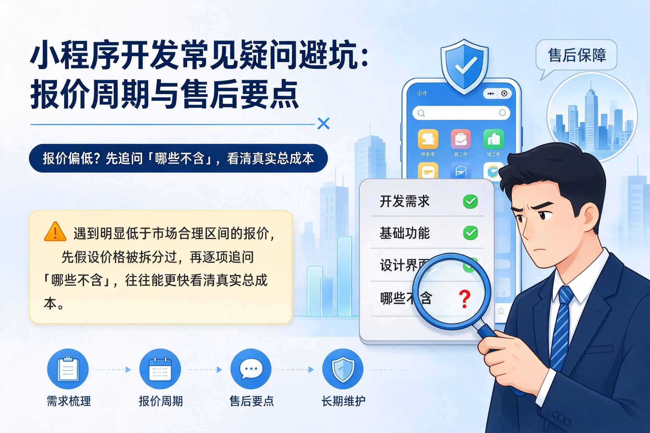 四川小程序开发常见疑问避坑:报价周期与售后要点