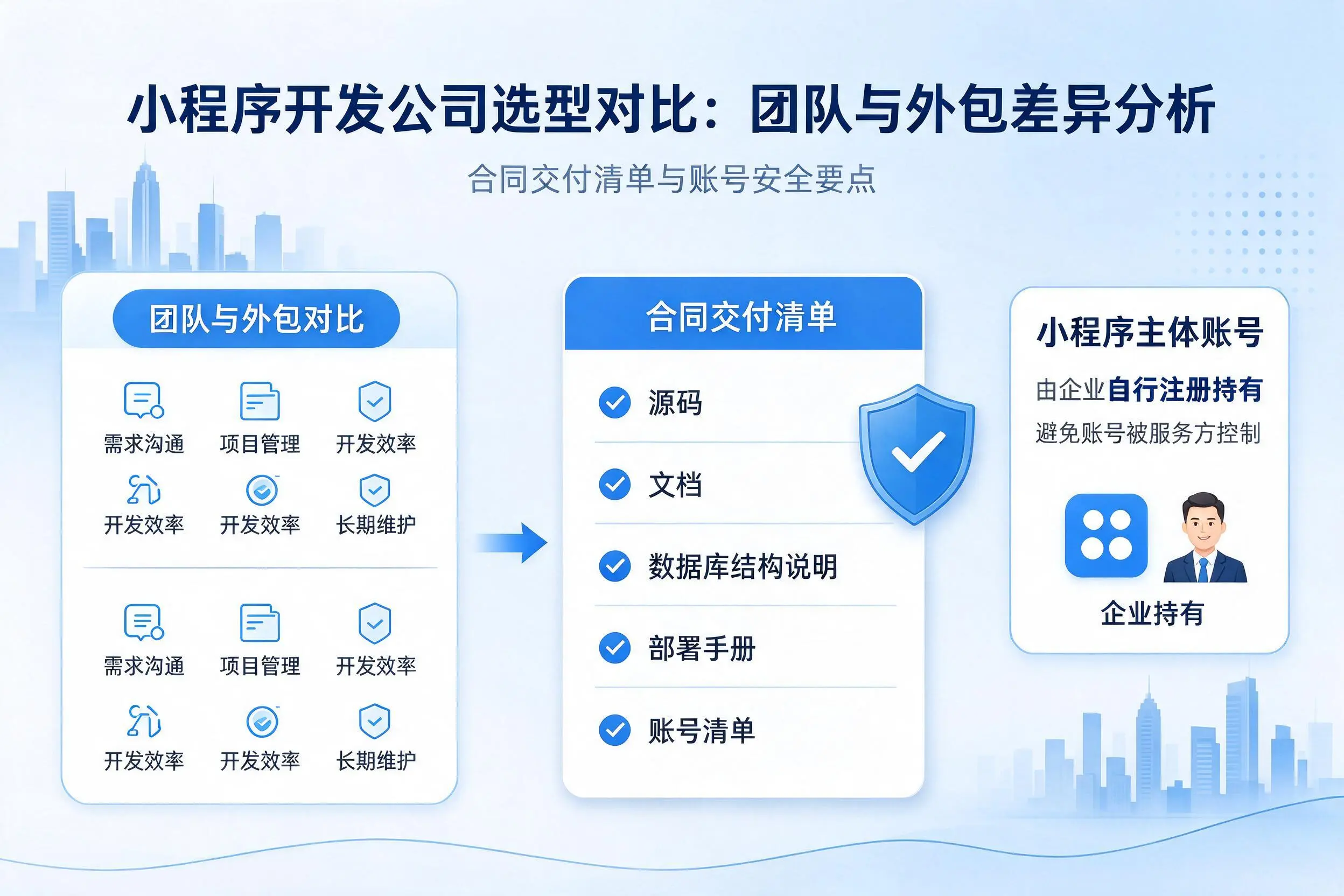 四川小程序开发公司选型对比:团队与外包差异分析