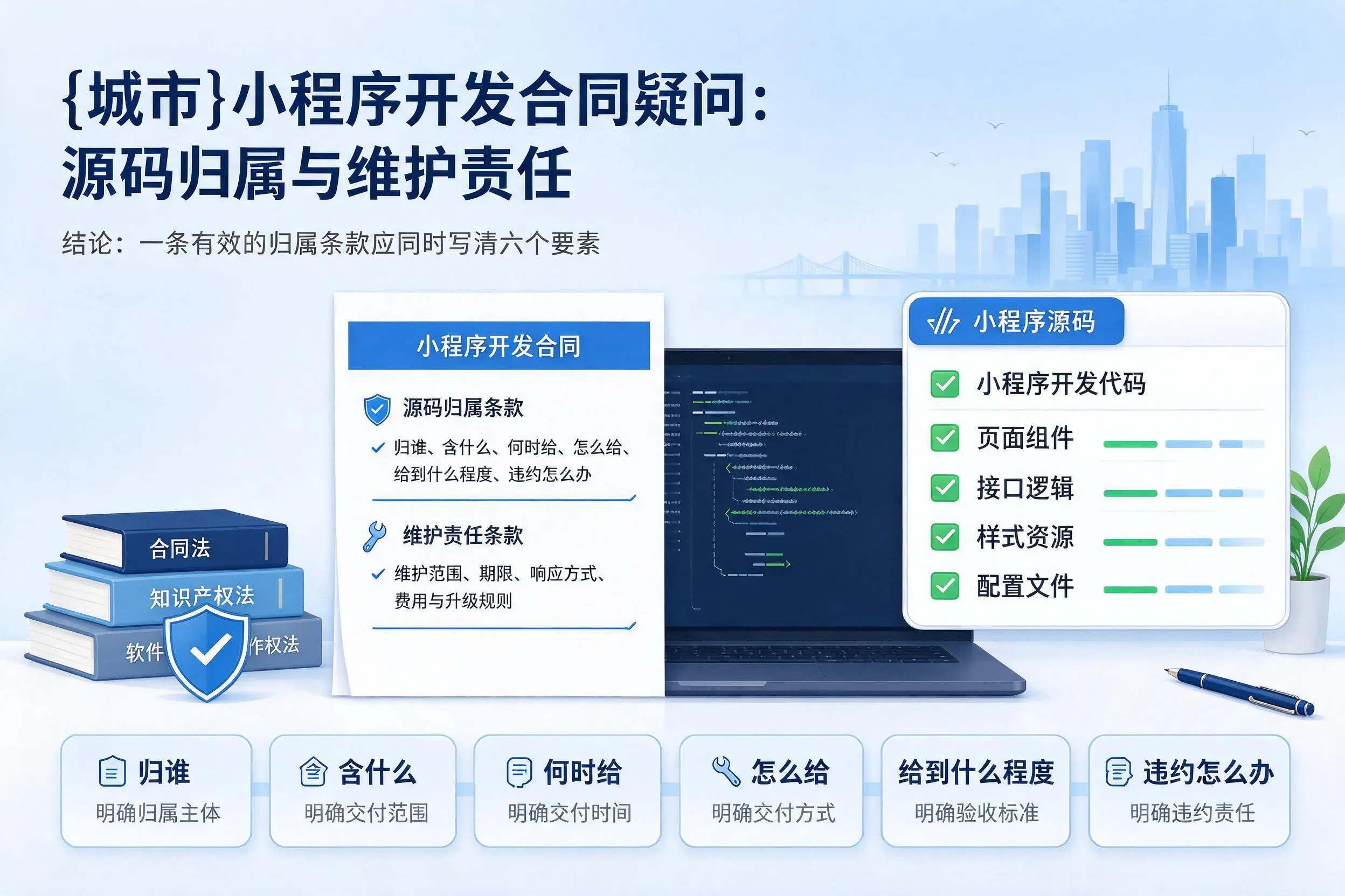 四川小程序开发合同疑问:源码归属与维护责任