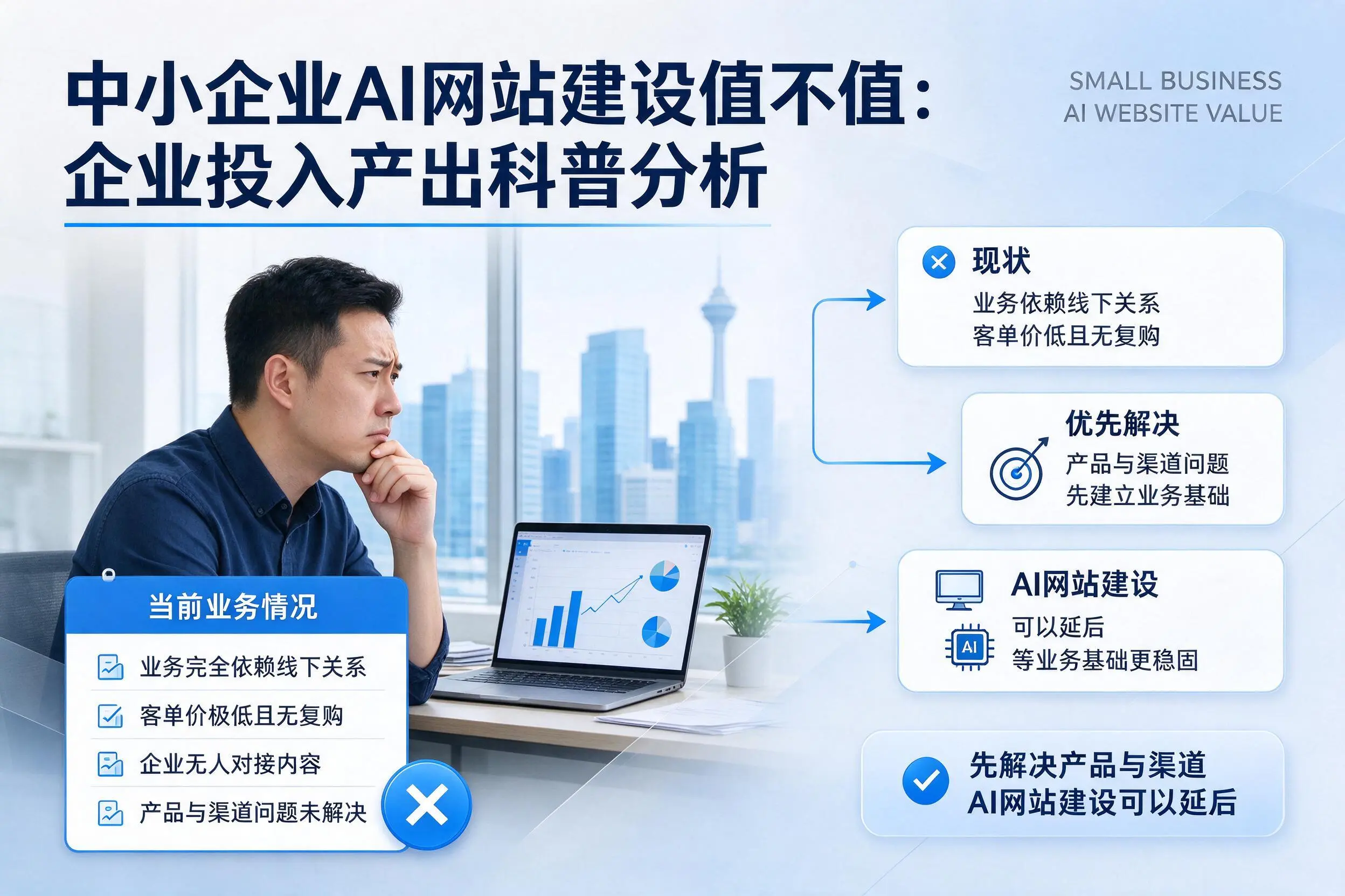 中小企业AI网站建设值不值：四川企业投入产出科普分析