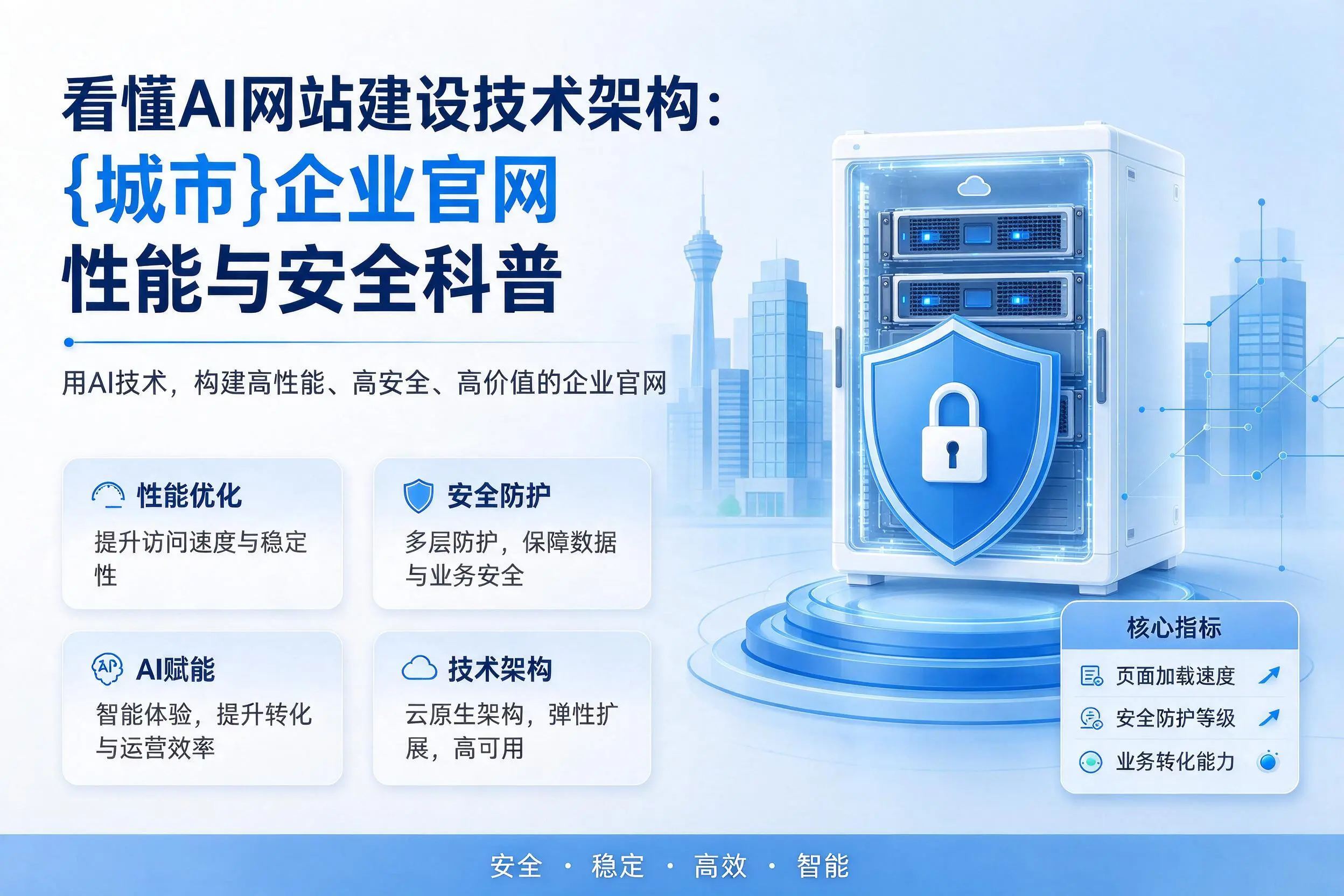 看懂AI网站建设技术架构:四川企业官网性能与安全科普