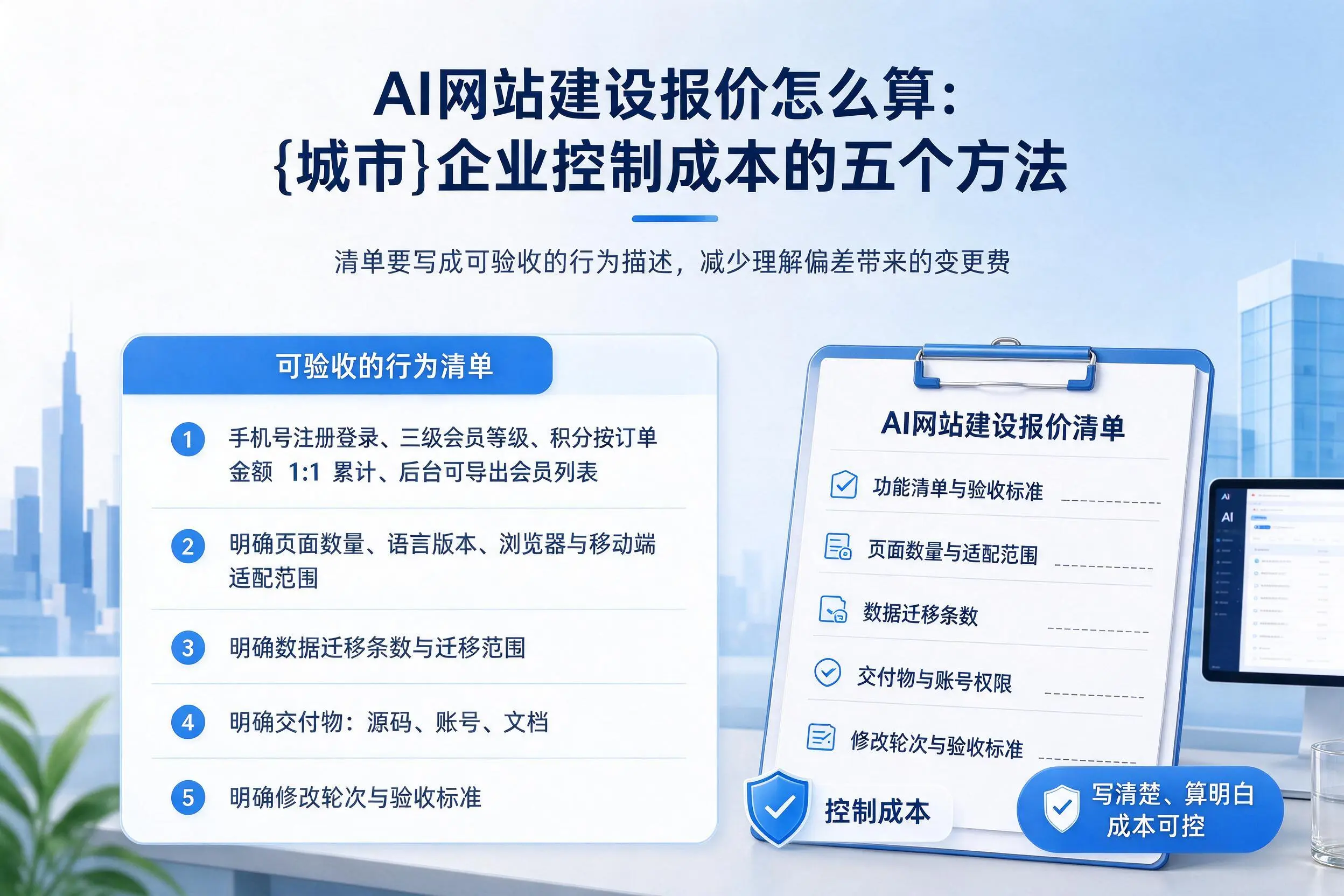 AI网站建设报价怎么算：四川企业控制成本的五个方法